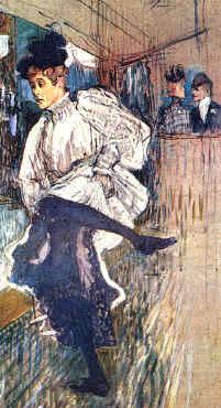 Jane Avril Dancing,  Henri  Toulouse-Lautrec